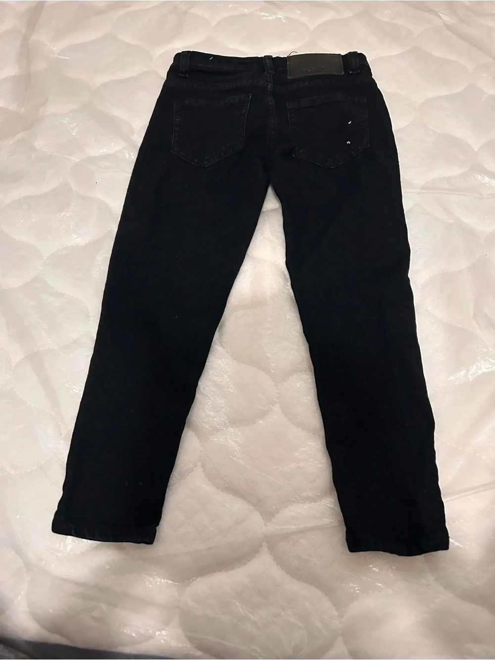 Kids Black Straight-Leg Jeans